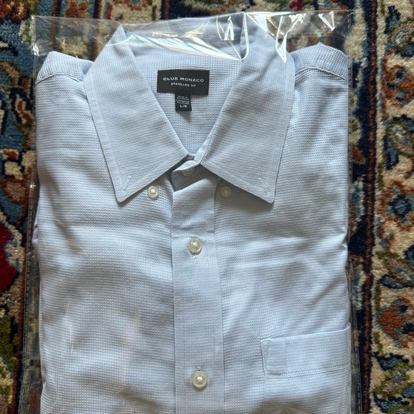 Designer Shirt CLUB MONACO Textured Long Sleeve - Picture 7 of 7